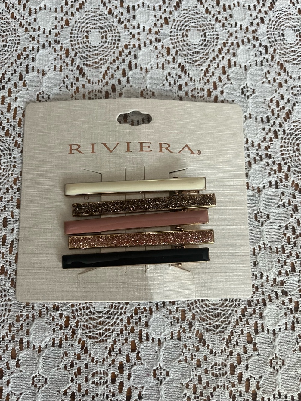 Riviera Alligator Hair Clips